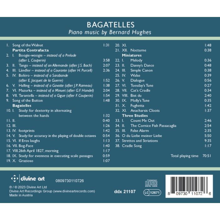 Bagatelles - Piano music by Bernard Hughes - slide-1