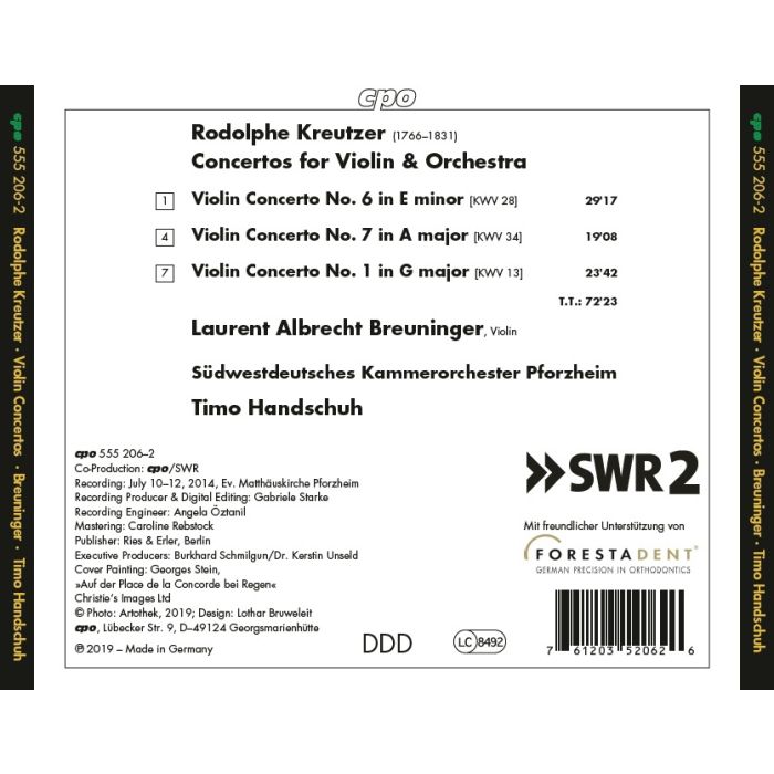 Kreutzer: Violin Concertos Nos 1; 6 & 7 - slide-1