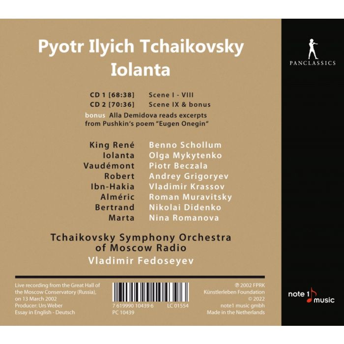 Tchaikovsky: Iolanta - slide-1