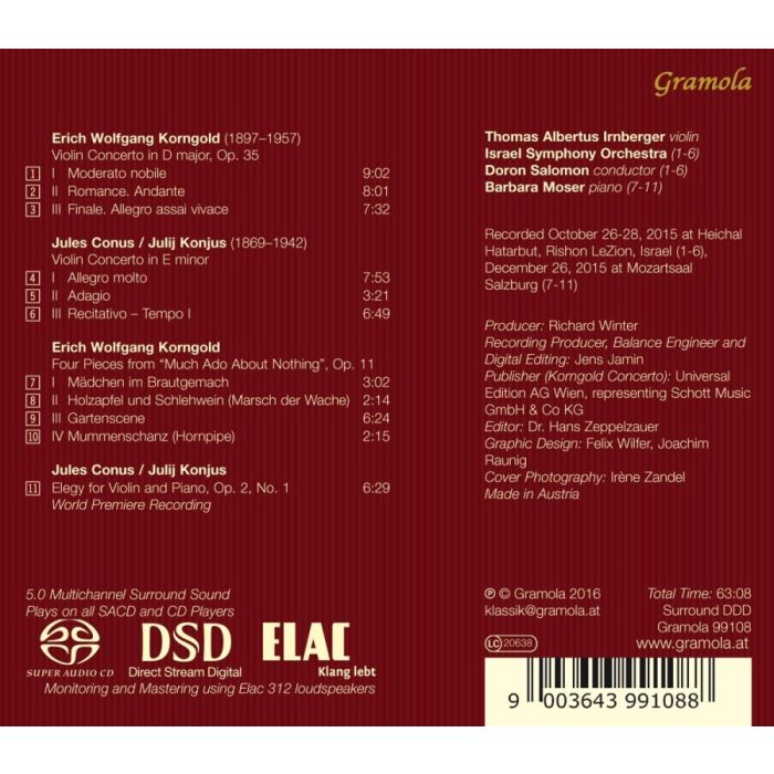 Korngold & Conus: Violin Concertos - slide-1