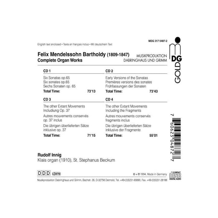 Menndelssohn: Complete Organ Works - slide-1