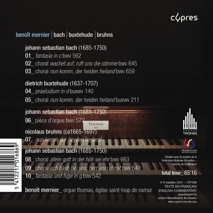 Mernier: Bach, Buxtehude & Bruhns - slide-1