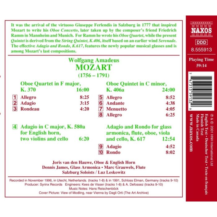 MOZART: Oboe Quartet, K. 370; Oboe Quintet, K. 406a - slide-1