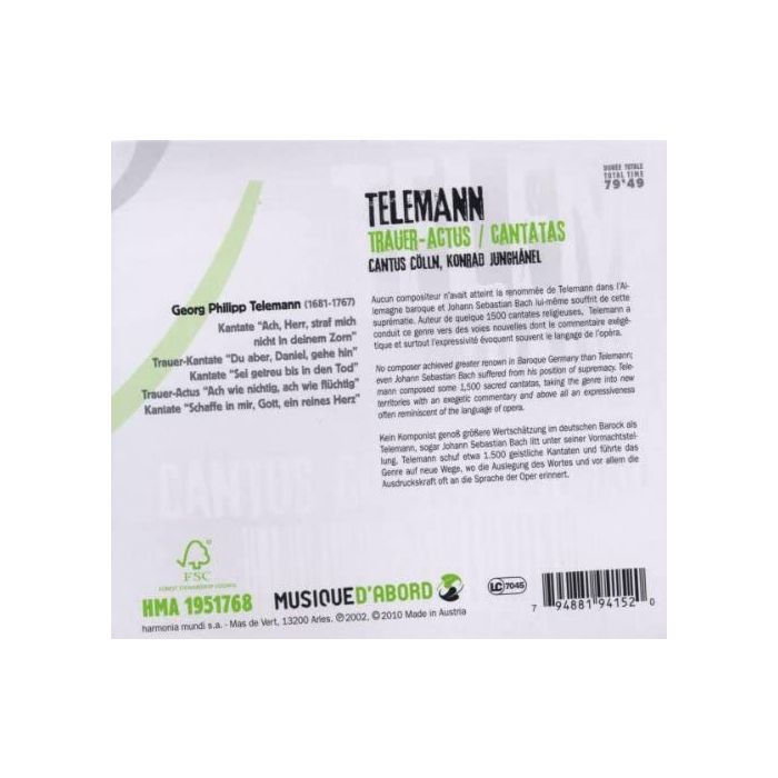 Telemann: Trauer-Actus - slide-1