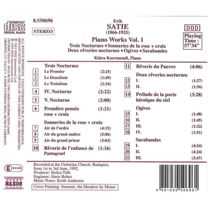 SATIE: Piano Works vol. 1 - slide-1
