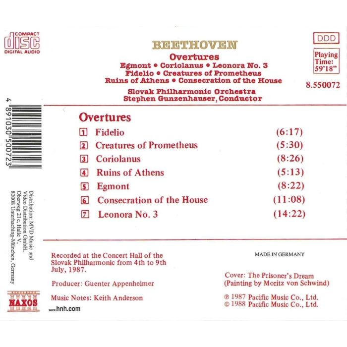 Beethoven:  Overtures Vol. 1 - slide-1