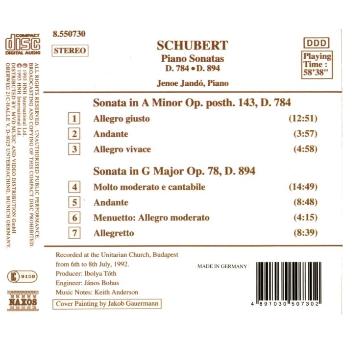 SCHUBERT: Piano Sonatas - slide-1