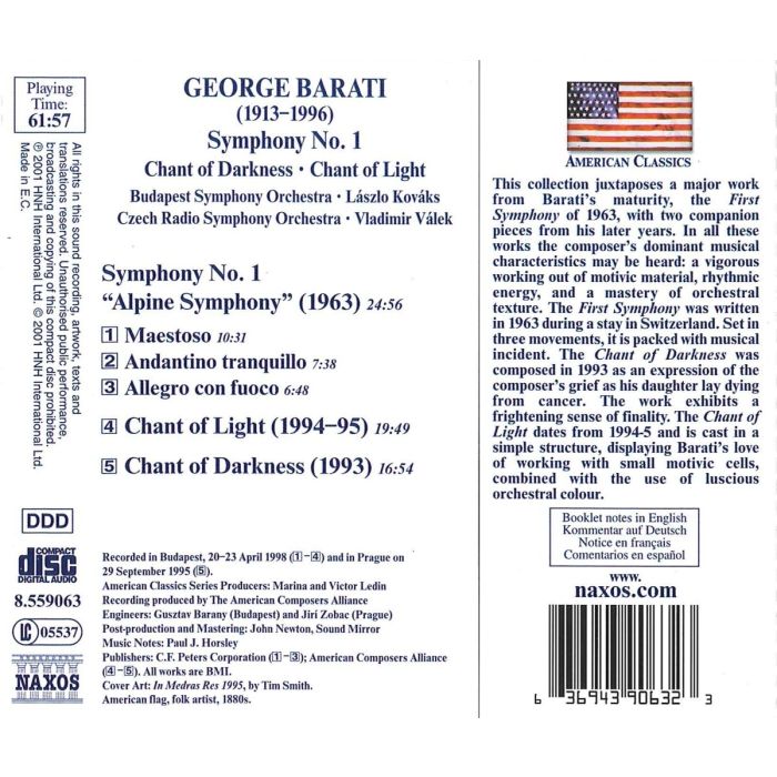 BARATI: Symphony no. 1, Chant of Darknes - slide-1
