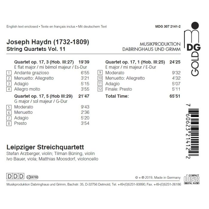 Haydn: String Quartets Vol. 11 - slide-1