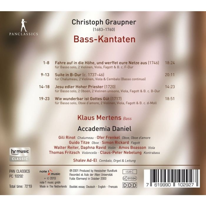 Graupner: Bass-Kantaten - slide-1