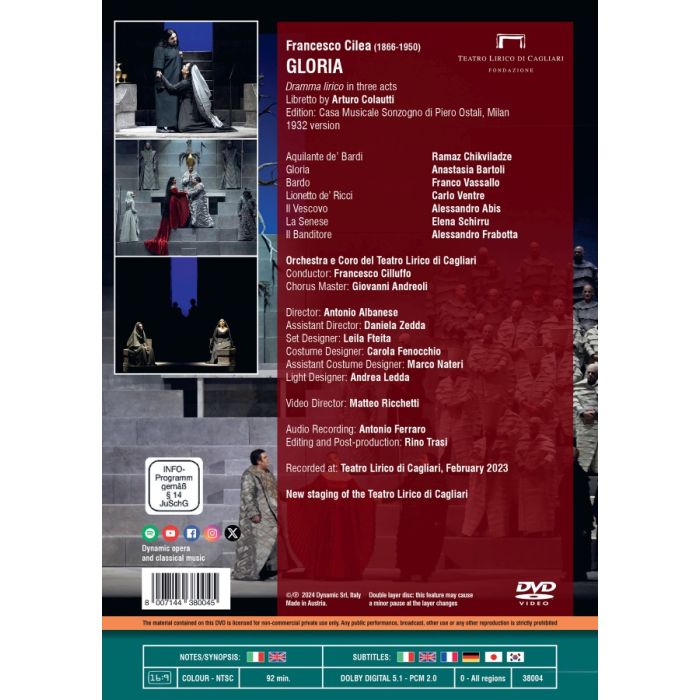Cilea: Gloria (DVD) - slide-1
