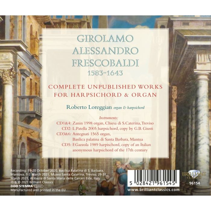 Frescobaldi: Complete Unpublished Works for Harpsichord & Organ - slide-1