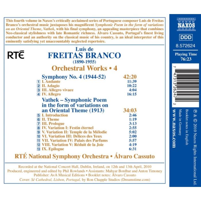 FREITAS BRANCO: Symphony No. 4; Vathek - slide-1