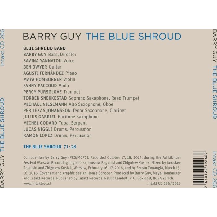 Barry Guy: The Blue Shroud - slide-1