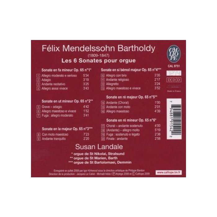 Mendelssohn: 6 sonates pour orgue - slide-1