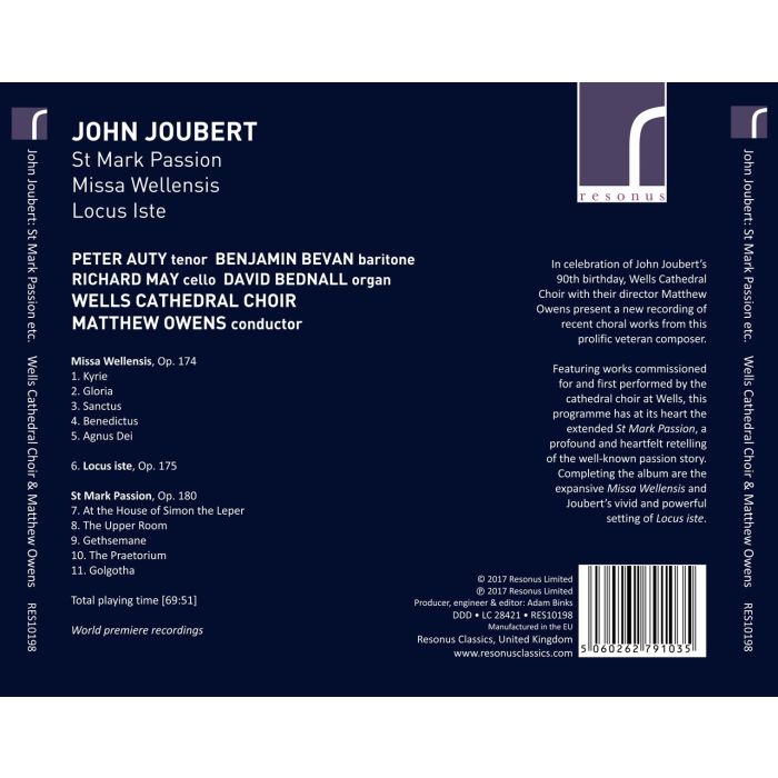 Joubert: St Mark Passion - slide-1