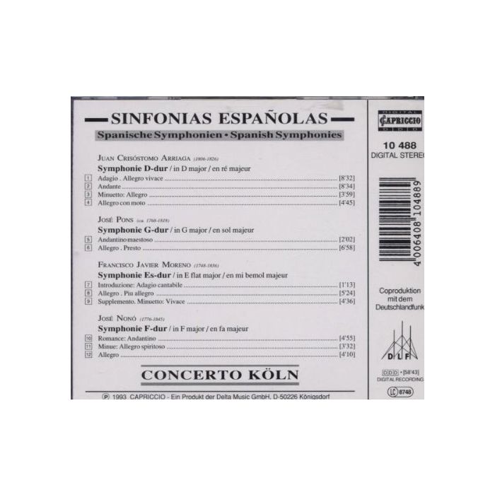 Sinfonias Espa?olas - Arriaga, Pons, Nonó, Moreno - slide-1