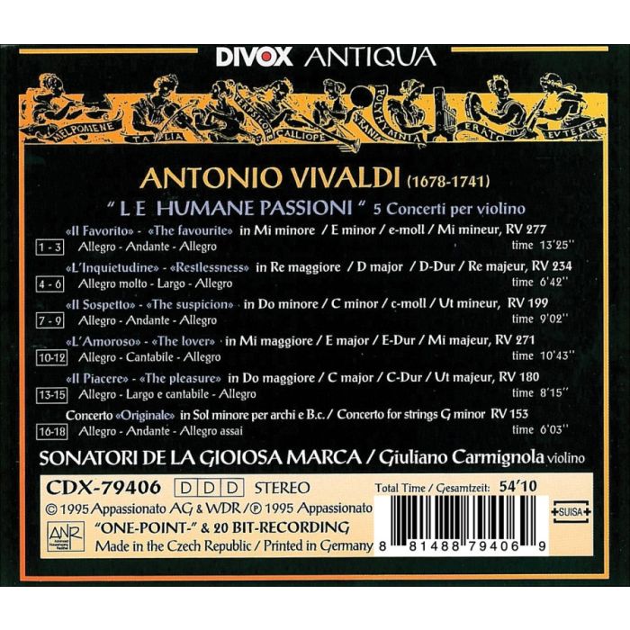 Le humane Passioni» ,  Violin Conc - slide-1