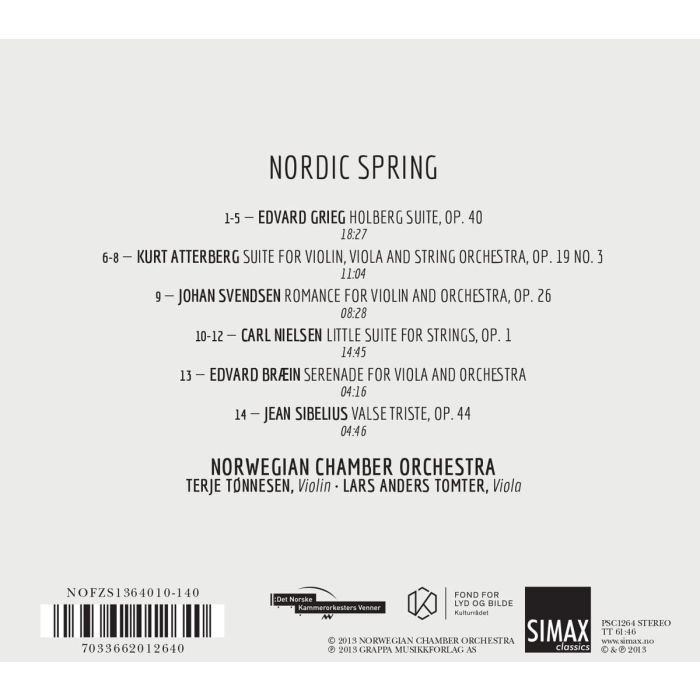 Nordic Spring - Nielsen: Little suite for strings / Svendsen: Romance for violin and orchestra / Grieg: Holberg Suite, ... - slide-1