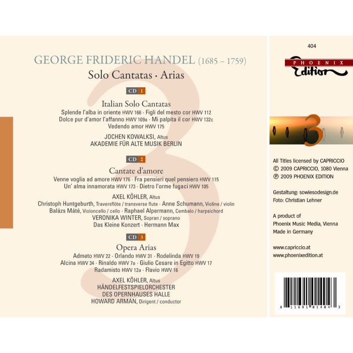 Handel: Solo cantatas, arias - slide-1