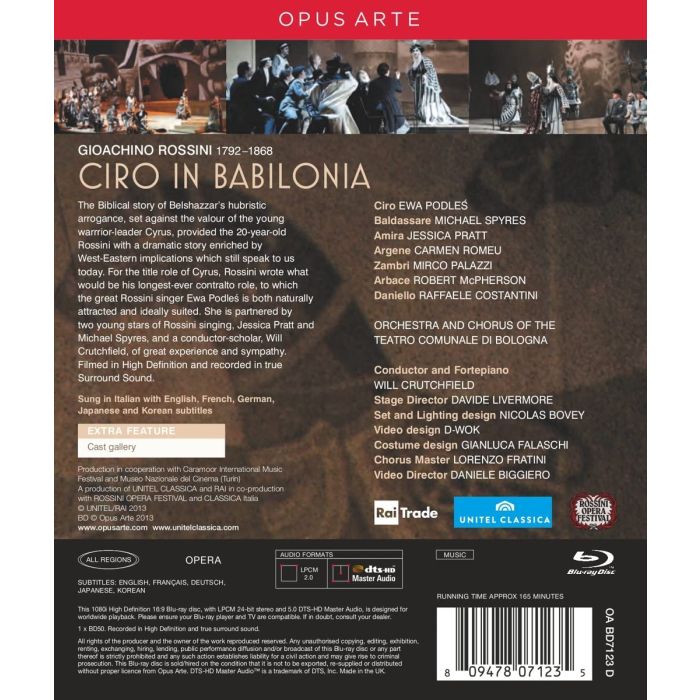 ROSSINI: Ciro in Babilonia ( BLU RAY ) - slide-1