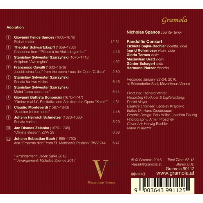 Adoration - Monteverdi; Bach; Sances; Zelenka; Szarzyński; Schmelzer; Cavalli; ... - slide-1