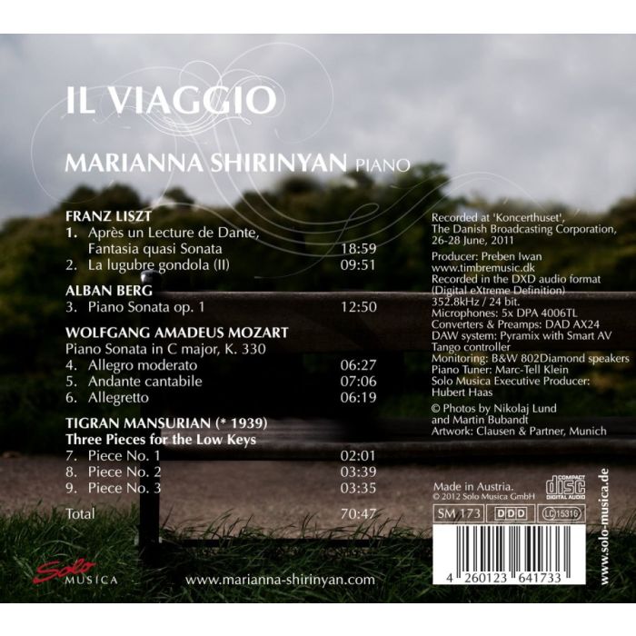 Il Viaggio - Franz Liszt, Alban Berg, W.A. Mozart, Tigran Mansurian - slide-1