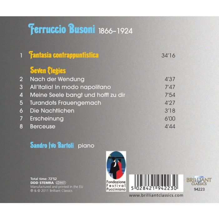 Busoni: Fantasia Contrappuntistica, Elegies - slide-1