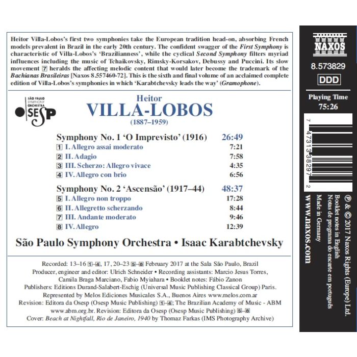 Villa-Lobos: Symphonies Nos. 1 & 2 - slide-1