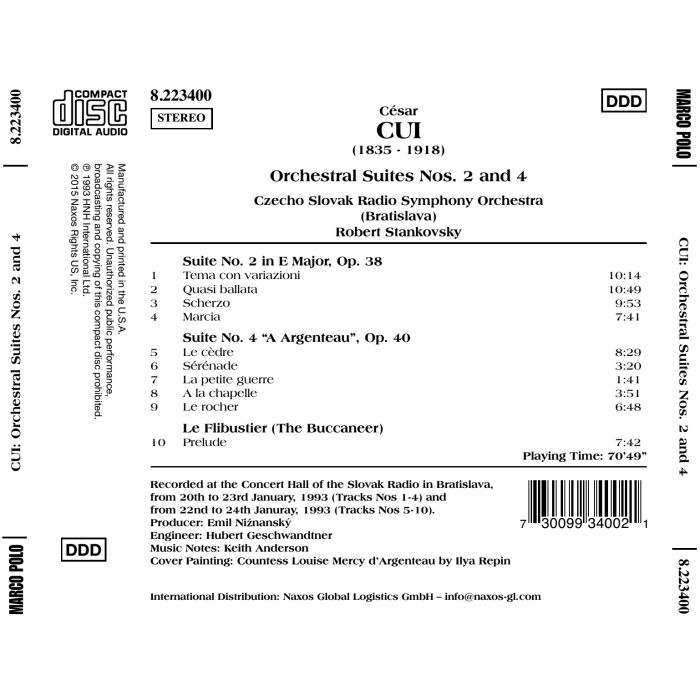 CUI: Orchestral suites 2 & 4 - slide-1