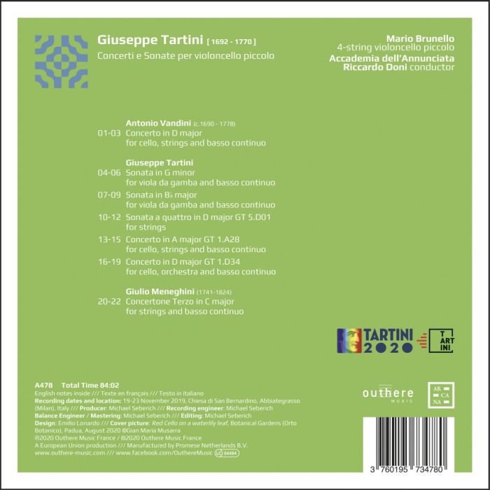 Tartini: Concerti e Sonate per violoncello piccolo - slide-1