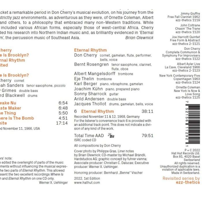 Don Cherry: Where Is Brooklyn? / Eternal Rhythm Revisited - slide-1