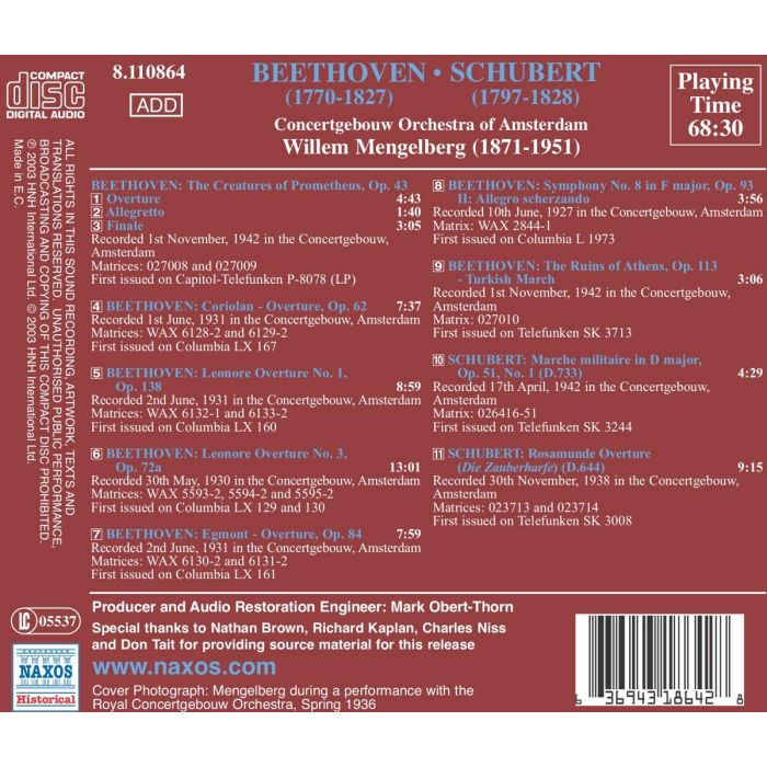 Beethoven / Schubert: Overtures - slide-1