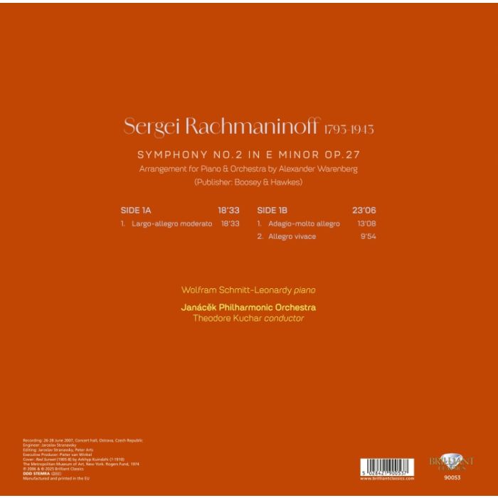 Rachmaninov: Symphony No. 2 for Piano & Orchestra (LP) - slide-1