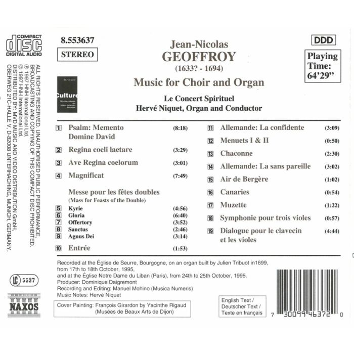 GEOFFROY: Music for Choir & Organ - slide-1