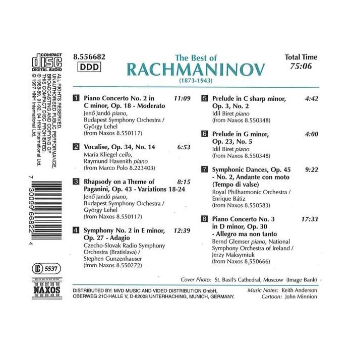 THE BEST OF RACHMANINOV - slide-1