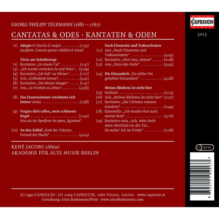Telemann: Cantatas and Odes - slide-1