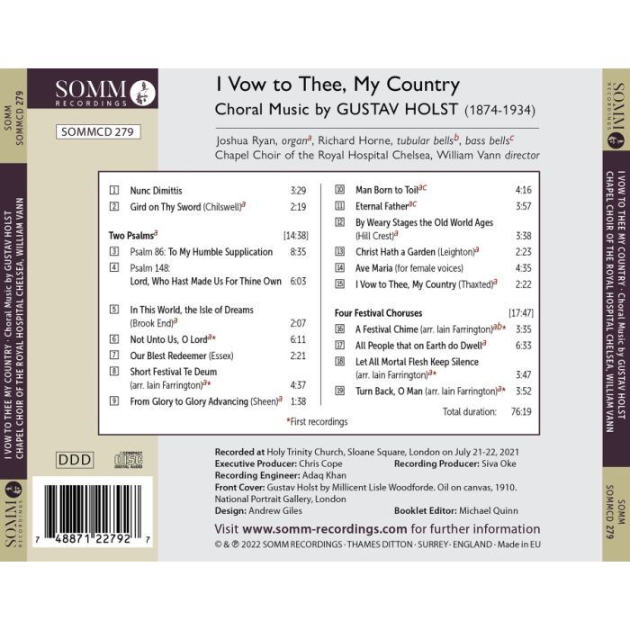 Holst: I Vow to Thee, My Country - slide-1