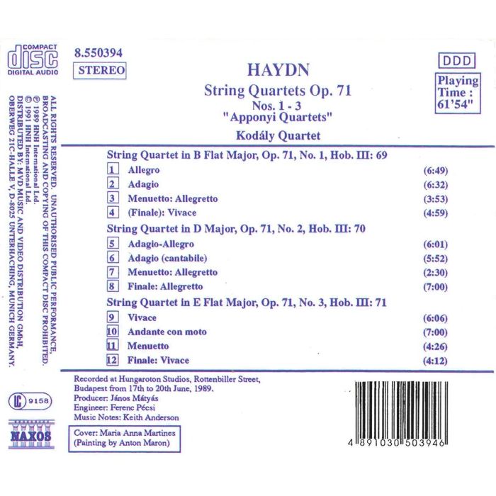 Haydn: String Quartets - slide-1