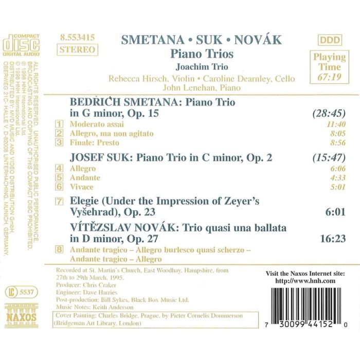 SMETANA / SUK / NOVAK: Piano Trios - slide-1