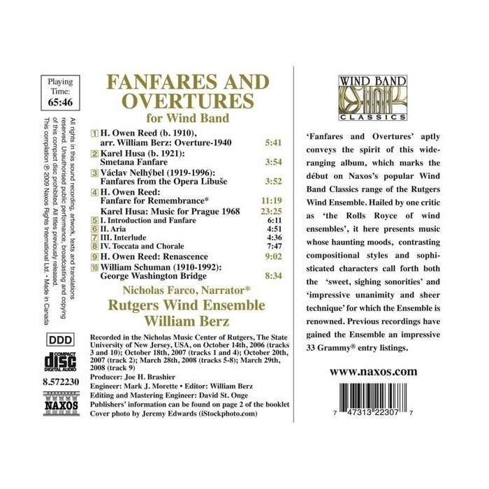 Fanfares and Overtures for Wind Band - slide-1