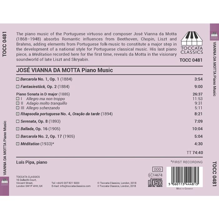 Vianna da Motta: Piano Music - slide-1