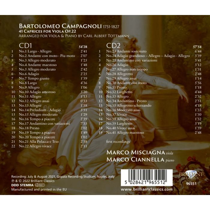 Campagnoli: 41 Caprices for Viola Op. 22 - slide-1