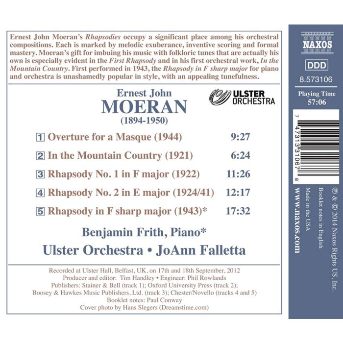 Moeran: In the Mountain Country, Rhapsodies, Overture - slide-1