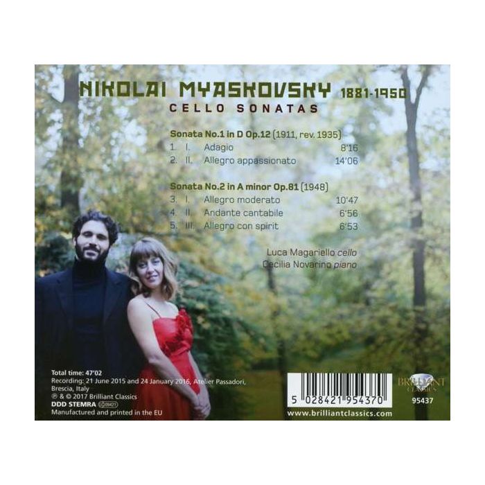 Myaskovsky: Cello Sonatas - slide-1