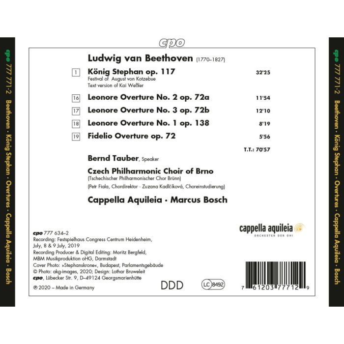 Beethoven: König Stephan; Overtures Fidelio & Leonore - slide-1