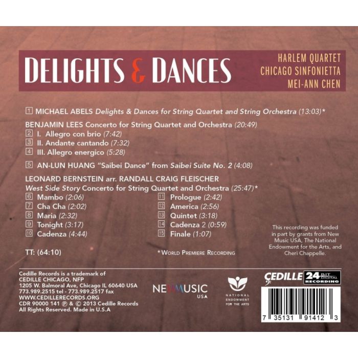 Delights & Dances - Concertos for String Quartet and Orchestra, m.in. West Side Story Concerto - slide-1