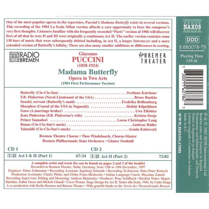 PUCCINI: Madama Butterfly (1904 version) - slide-1