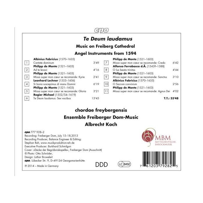 Te Deum Laudamus: Music on the Angel Instruments from 1594 in Freiberg Cathedral - slide-1