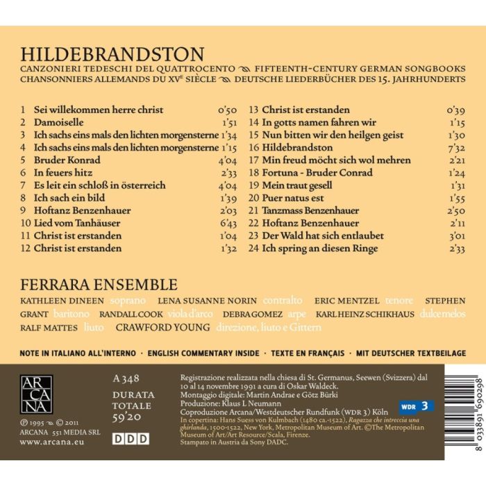 Hildebrandston - Canzonieri tedeschi del Quattrocento - slide-1